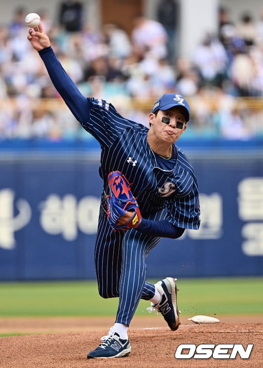 삼성 라이온즈 선발 투수 원태인이 역투하고 있다. 2023.04.16 / foto0307@osen.co.kr