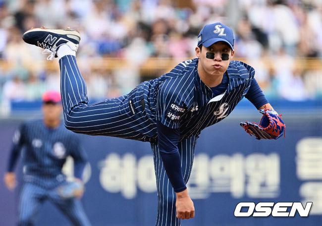 삼성 라이온즈 선발 투수 원태인이 역투하고 있다. 2023.04.16 / foto0307@osen.co.kr