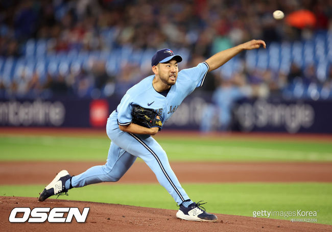 [사진] 토론토 블루제이스 기쿠치 유세이. ⓒGettyimages(무단전재 및 재배포 금지)