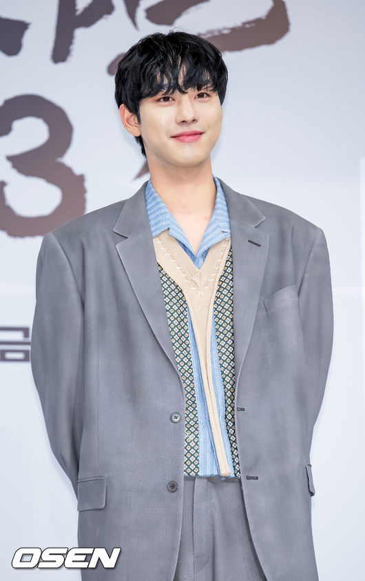 제작발표회에서 안효섭이 포즈를 취하고 있다. 2023.04.26 / rumi@osen.co.kr