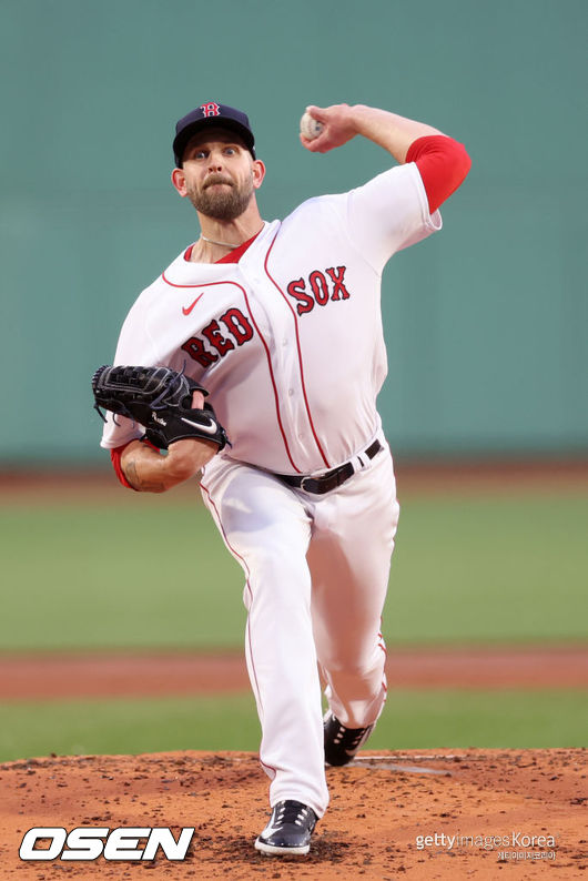 BOSTON, MASSACHUSETTS - MAY 12: Starting pitcher James Paxton #65 of the Boston Red Sox throws against the St. Louis Cardinals during the second inning at Fenway Park on May 12, 2023 in Boston, Massachusetts. (Photo by Maddie Meyer/Getty Images)