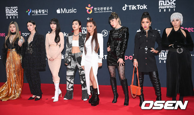 11일 오후 경기도 파주시 CJ ENM 스튜디오 센터에서 2021 엠넷 아시안 뮤직 어워즈(2021 Mnet ASIAN MUSIC AWARDS, MAMA) 시상식이 진행됐다.시상식 앞서 진행된 레드카펫 행사에서 스우파 리더들이 포즈를 취하고 있다.  2021.12.11 / soul1014@osen.co.kr