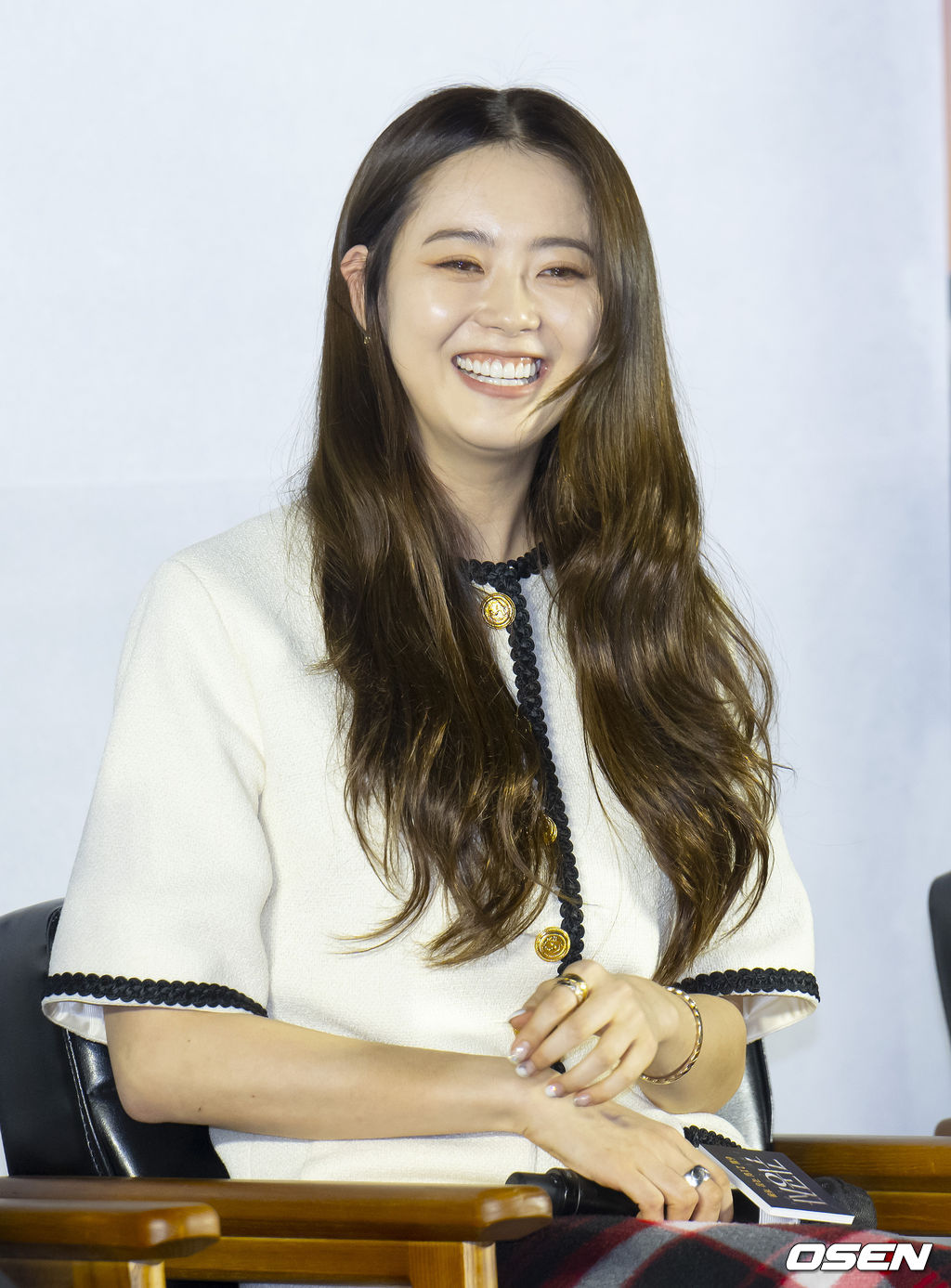 22일 오전 서울 광진구 롯데시네마 건대입구에서 영화 ‘귀공자’ 제작보고회가 열렸다. 배우 고아라가 미소짓고 있다. 2023.0.5.22 /ksl0919@osen.co.kr