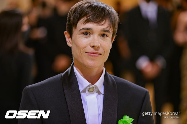 NEW YORK, NEW YORK - SEPTEMBER 13: Elliot Page attends The 2021 Met Gala Celebrating In America: A Lexicon Of Fashion at Metropolitan Museum of Art on September 13, 2021 in New York City. (Photo by Theo Wargo/Getty Images)