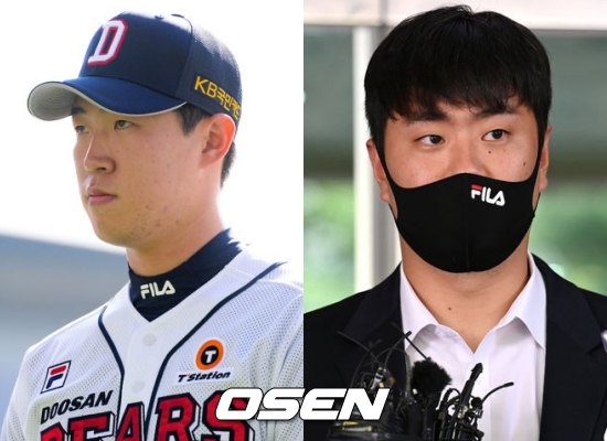 두산 김유성(좌)과 이영하 / OSEN DB