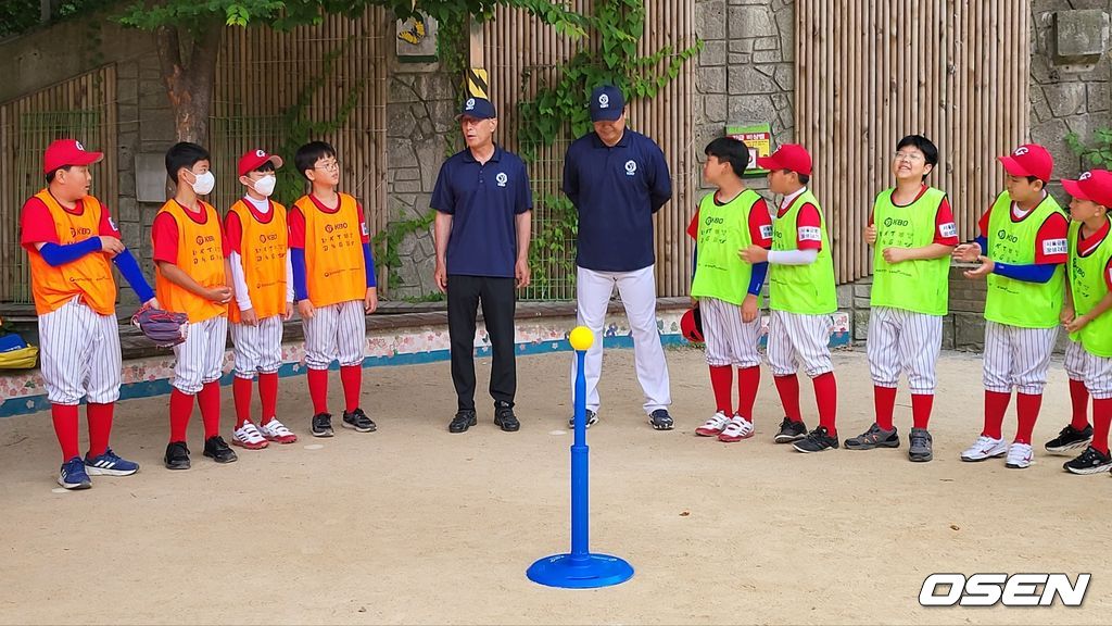 금동초등학교 티볼 동아리 학생들. /OSEN DB