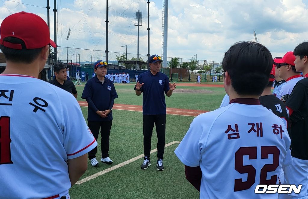 '2023 미래 유소년 지도자 전국 교육대학교 티볼대회’ 피칭 클리닉. /fpdlsl72556@osen.co.kr