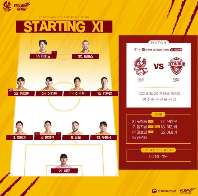 [사진] 광주 FC 공식 소셜 미디어