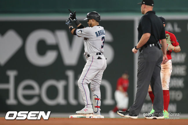 [사진] 마이애미 말린스 루이스 아라에스. ⓒGettyimages(무단전재 및 재배포 금지)