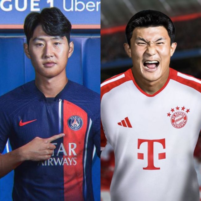 [사진] 김민재와 이강인 / 파브리치오 로마노 소셜 미디어.