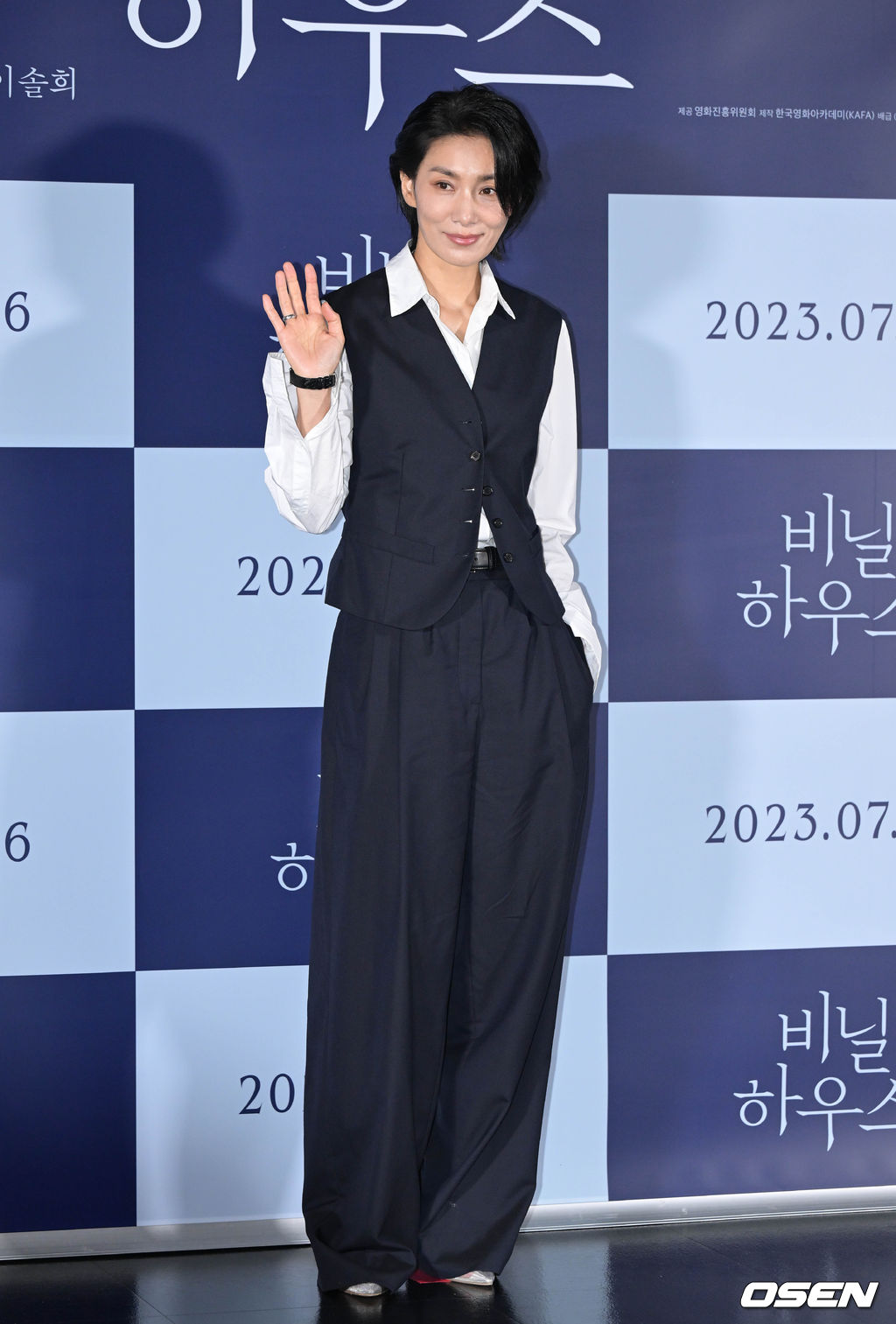 11일 오후 서울 광진구 롯데시네마 건대입구에서 영화 '비닐하우스' 언론배급시사회가 열렸다. 배우 김서형이 포즈를 취하고 있다. 2023.07.11 /cej@osen.co.kr