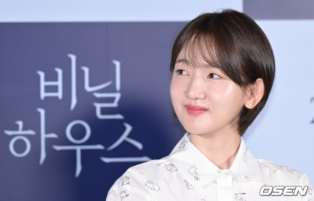 11일 오후 서울 광진구 롯데시네마 건대입구에서 영화 '비닐하우스' 언론배급시사회가 열렸다. 배우 안소요가 질의응답 시간을 갖고 있다. 2023.07.11 /cej@osen.co.kr