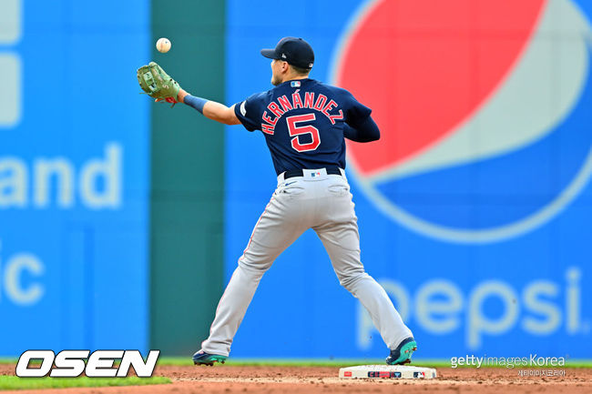 [사진] 키케 에르난데스가 트레이드를 통해 보스턴을 떠나 다저스로 복귀한다. ⓒGettyimages(무단전재 및 재배포 금지)