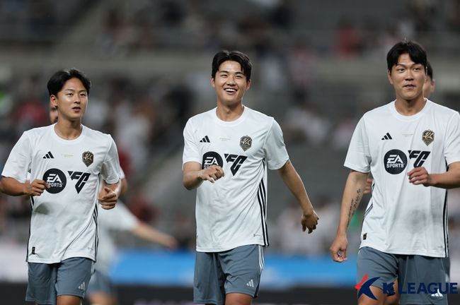 [사진] 왼쪽부터 이승우, 설영우, 김영권 / 한국프로축구연맹 제공.