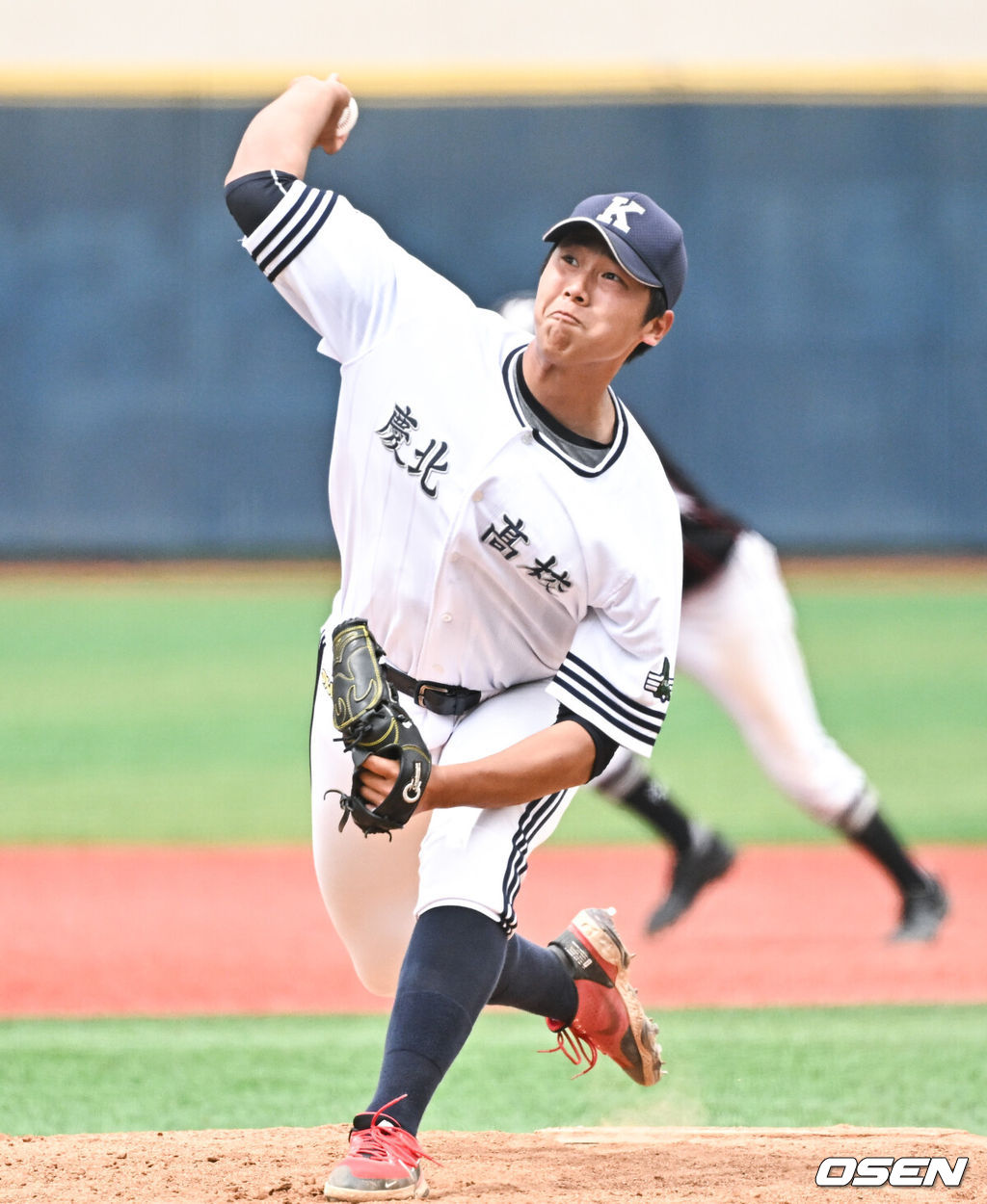 27일 오후 서울 목동구장에서 제78회 청룡기 전국 고교야구선수권대회 겸 주말리그 왕중왕전 경북고와 물금고의 결승전이 진행됐다.4회초 경북고 선발투수 이승헌이 역투하고 잇다, 2023.07.27  / soul1014@osen.co.kr