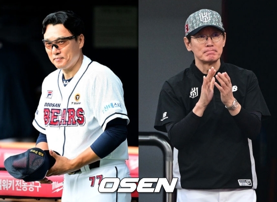 두산 이승엽 감독(좌)과 KT 이강철 감독 / OSEN DB