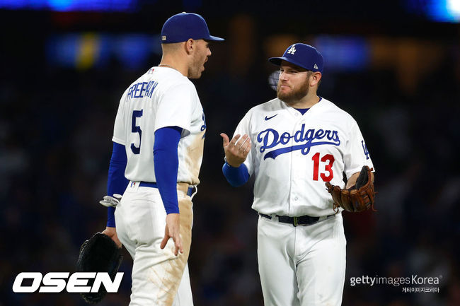 [사진] LA 다저스 프레디 프리먼, 맥스 먼시. ⓒGettyimages(무단전재 및 재배포 금지)