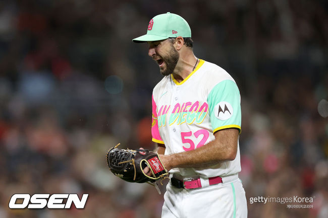 [사진] 샌디에이고 선발 마이클 와카. ⓒGettyimages(무단전재 및 재배포 금지)