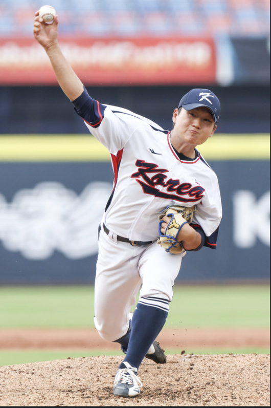 U-18 한국 대표팀의 김택연 / WBSC 홈페이지