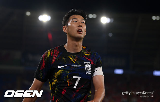 [사진] 대한민국 축구대표팀 주장 손흥민 ⓒGettyimages(무단전재 및 재배포 금지)