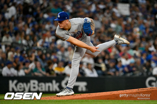 [사진] LA 다저스 바비 밀러. ⓒGettyimages(무단전재 및 재배포 금지)