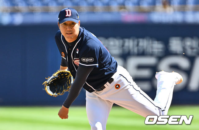 두산 베어스 선발투수 장원준이 역투하고 있다. 2023.09.24 / foto0307@osen.co.kr