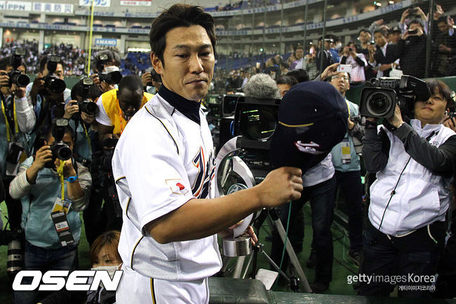 [사진] 2013년 월드베이스볼클래식 일본 대표팀 시절 이바타 히로카즈. ⓒGettyimages(무단전재 및 재배포 금지)