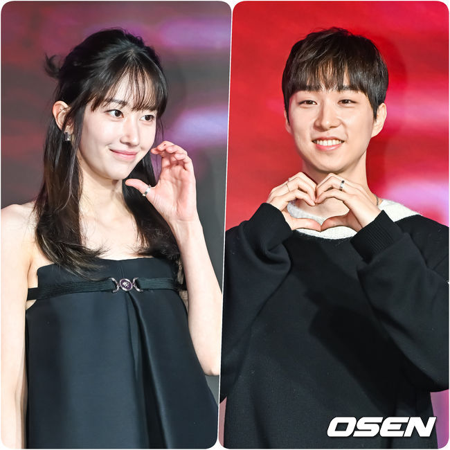 이충현 감독과 연인인 배우 전종서가 포즈를 취하고 있다.  2023.09.25  / soul1014@osen.co.kr