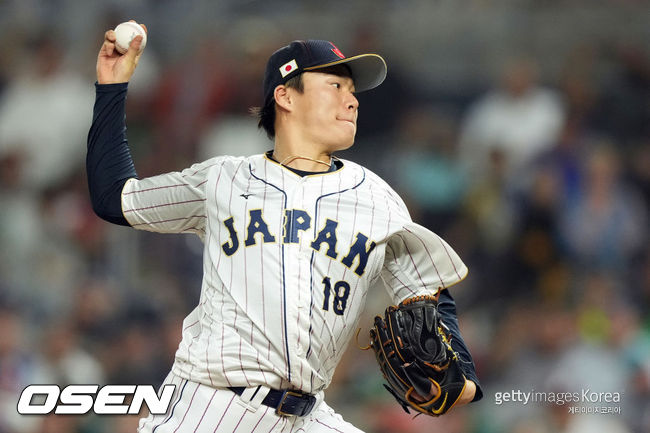 [사진] 월드베이스볼클래식 일본 대표팀 시절 야마모토 요시노부. ⓒGettyimages(무단전재 및 재배포 금지)