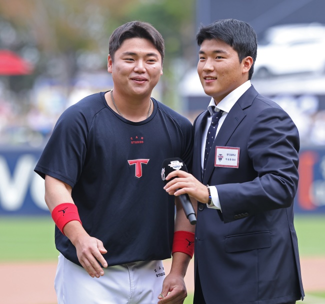 KIA 예비 신인 포수 이상준과 포수 한준수./KIA 타이거즈 제공 