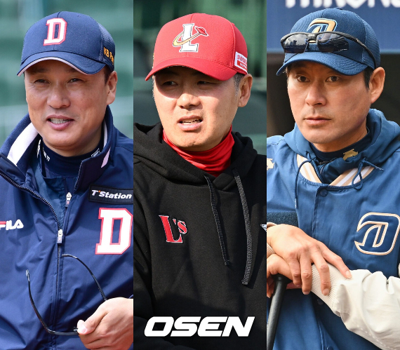 두산 이승엽, SSG 김원형, NC 강인권 감독. /OSEN DB