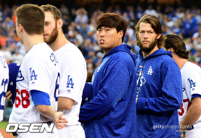 [사진] LA 다저스 시절 류현진, 클레이튼 커쇼. ⓒGettyimages(무단전재 및 재배포 금지)