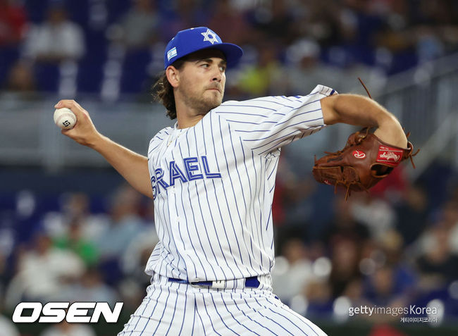 [사진] 이스라엘 WBC 대표팀에서의 딘 크레머. ⓒGettyimages(무단전재 및 재배포 금지)