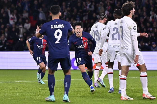 [사진] PSG 데뷔골을 터트린 이강인.