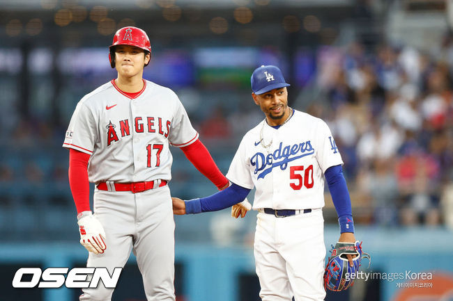 [사진] LA 에인절스 오타니 쇼헤이, 다저스 무키 베츠. ⓒGettyimages(무단전재 및 재배포 금지)