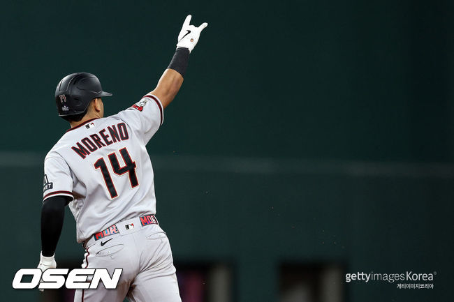 [사진] 애리조나 다이아몬드백스 가브리엘 모레노. ⓒGettyimages(무단전재 및 재배포 금지)