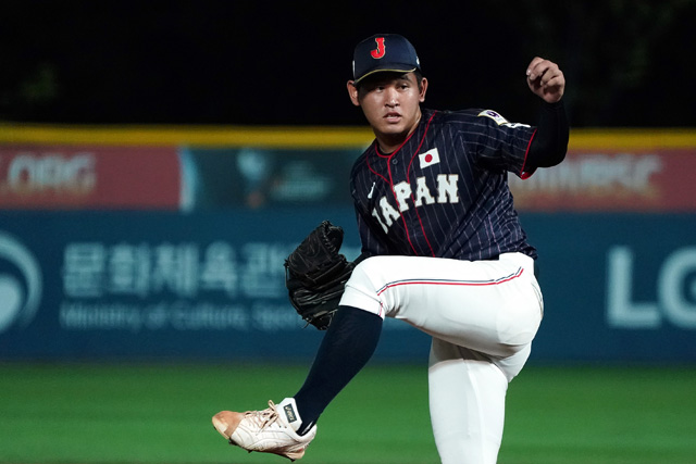 2019년 U-18 야구월드컵 당시 미야기 히로야. /사무라이 재팬 홈페이지