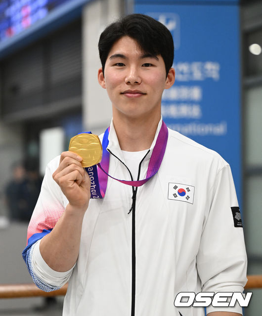 야구대표팀 주장 김혜성이 포즈를 취하고 있다.  2023.10.08 /cej@osen.co.kr