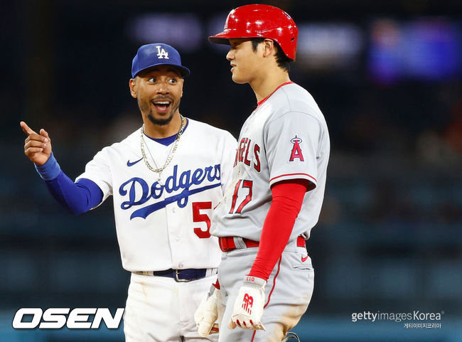 [사진] 오타니 쇼헤이와 다저스 무키 베츠.ⓒGettyimages(무단전재 및 재배포 금지)