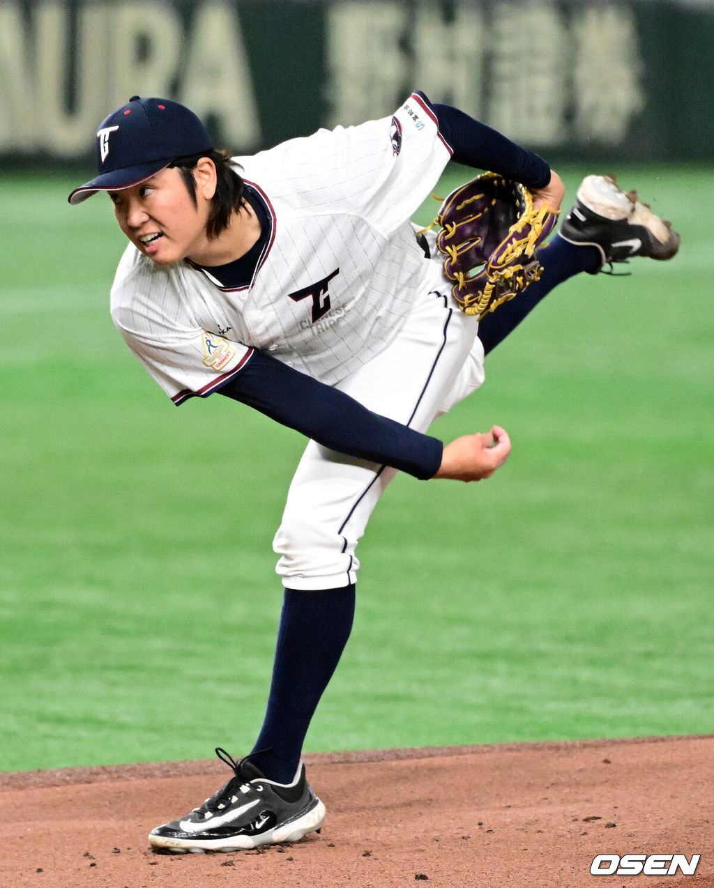 16일 오후 일본 도쿄돔에서 2023 아시아 프로야구 챔피언십(APBC) 일본과 대만의 경기가 열렸다.1회 대만 구린뤼양이 역투하고 있다. 2023.11.16 / jpnews.osen.co.kr