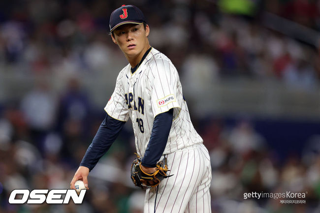 [사진] 일본 국가대표 시절 야마모토 요시노부. ⓒGettyimages(무단전재 및 재배포 금지)