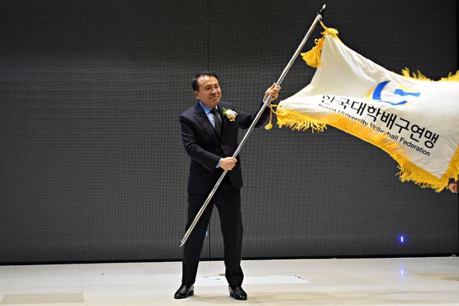 홍기호 회장. /한국대학배구연맹 제공