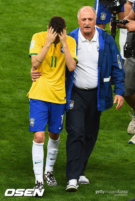 during the 2014 FIFA World Cup Brazil Semi Final match between Brazil and Germany at Estadio Mineirao on July 8, 2014 in Belo Horizonte, Brazil.