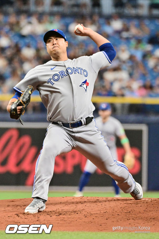 [사진] 토론토 블루제이스 시절 류현진. ⓒGettyimages(무단전재 및 재배포 금지)