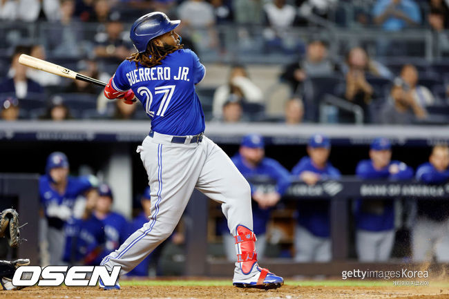 [사진] 토론토 블루제이스 블라디미르 게레로 주니어. ⓒGettyimages(무단전재 및 재배포 금지)