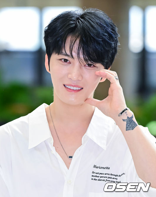 김재중이 포즈를 취하고 있다. 2023.07.07 /jpnews@osen.co.kr