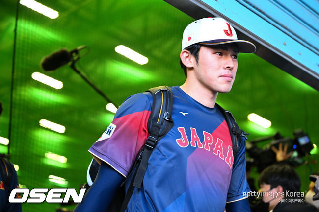 [사진] WBC 일본 대표팀 사사키 로키. ⓒGettyimages(무단전재 및 재배포 금지)