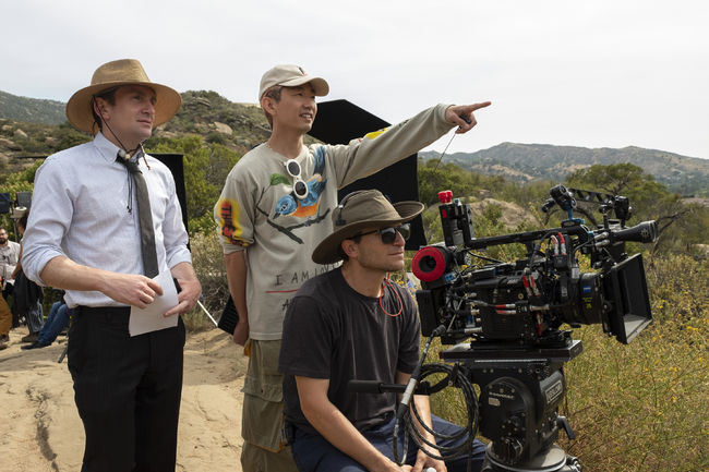 Beef. (L to R) Director Jake Schreier, Creator/Showrunner/Director/Executive Producer Lee Sung Jin in episode 110 of Beef. Cr. Andrew Cooper/Netflix © 2023