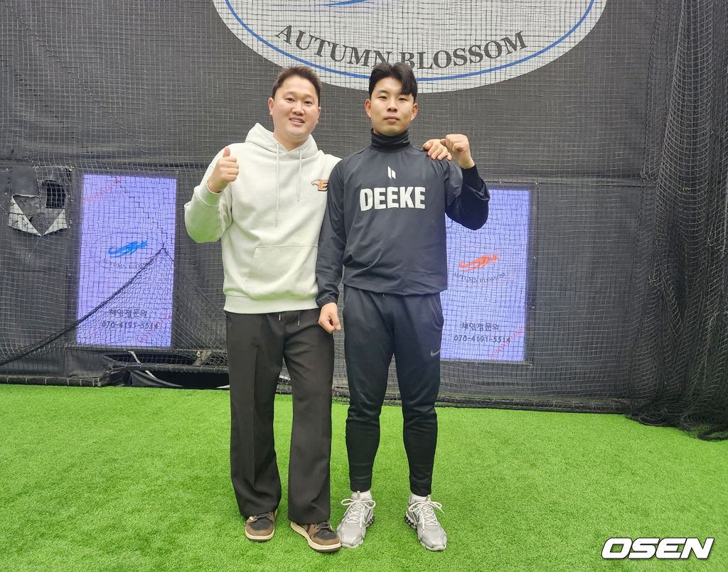 도슨트 베이스볼 김진영 대표와 송우현 코치. /waw@osen.co.kr