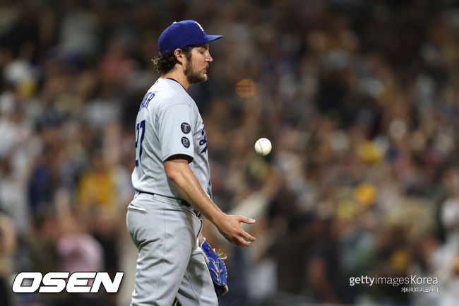 [사진] 다저스에서 뛴 적 있는 트레버 바우어. ⓒGettyimages(무단전재 및 재배포 금지)